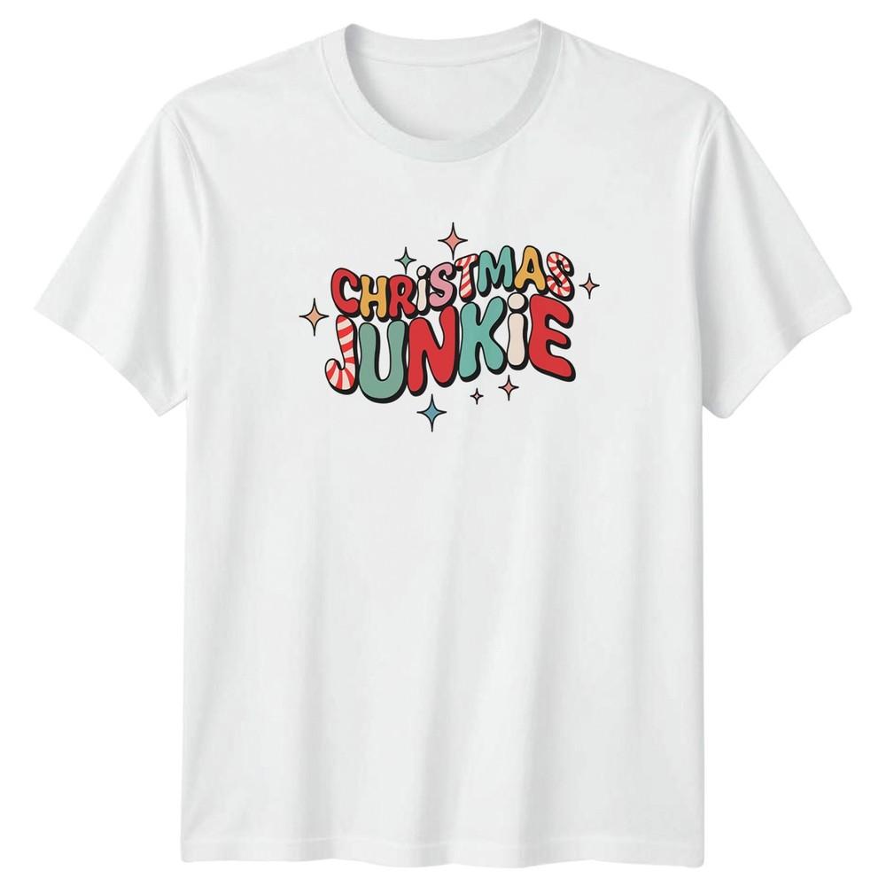 Christmas Junkie Christmas Holidays Graphic Tee Unisex Unisex Unisex TShirt S