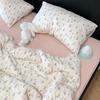 Live Broadcast Explosion Class A Maternal And Infant Grade Cotton Pure Cotton Double-Layer Yarn 4-Pcs Set Student Children'S Dormitory 3Pc Quilt Cover
