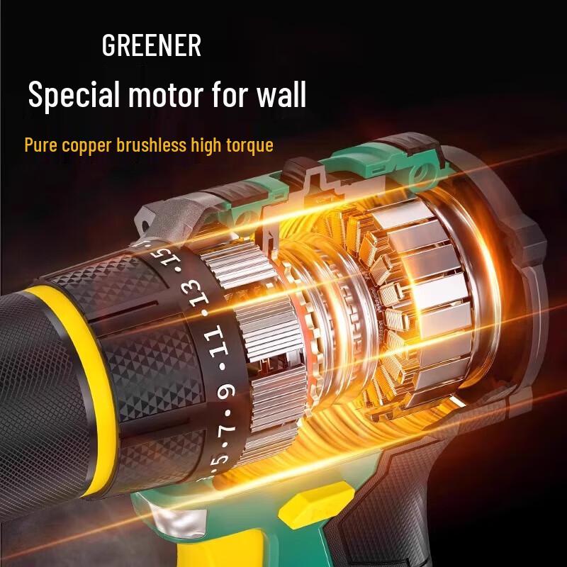 Green Forest 21V Brushless Impact Cordless Drill CN plug (adapter included)