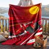 Warm Flannel Blanket Michael Schumacher Pattern, Lightweight Comfortable Throw Blanket for Bed Sofa Use