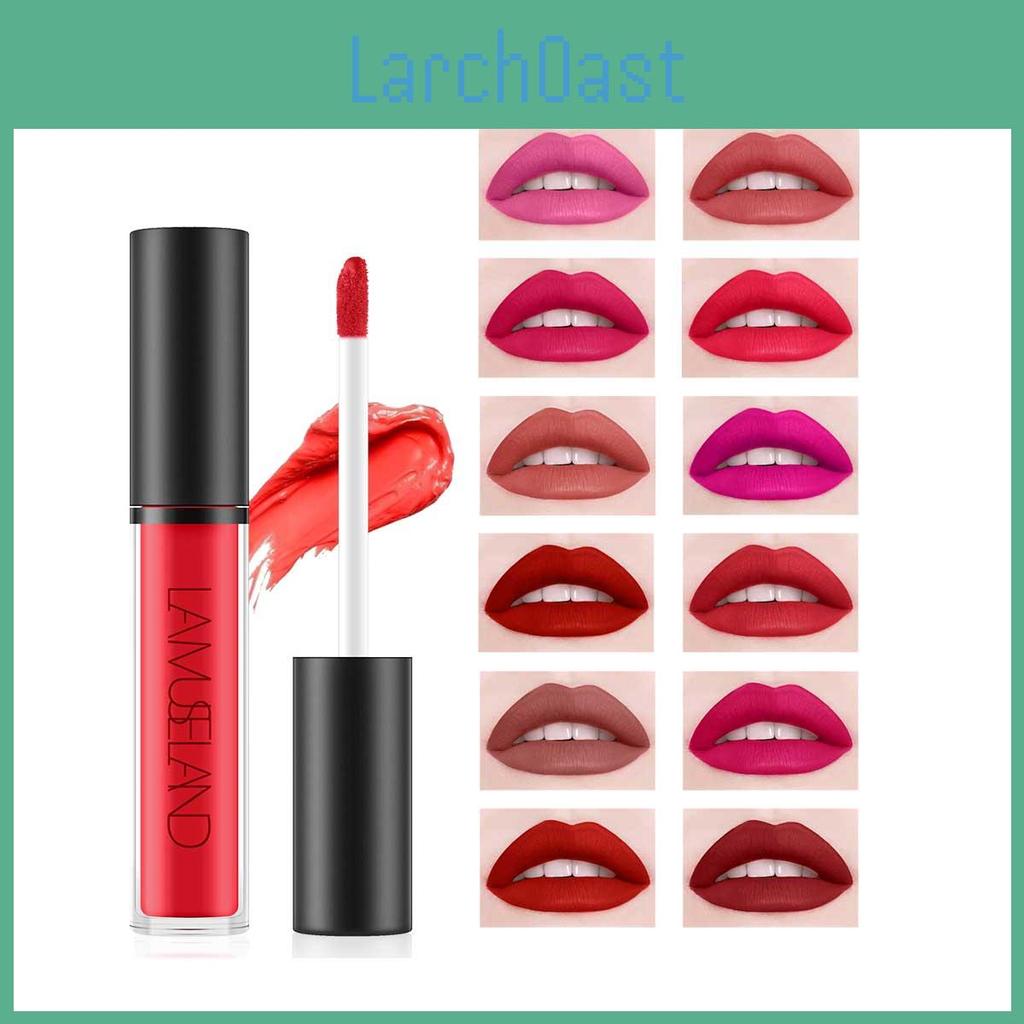 Lamuseland Waterproof Colors Longlasting 12 Lip Gloss Matte Liquid Lipstick 4g