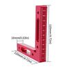 2 Pcs 4.7" X 4.7" / 120x120mm / 12x12cm 90 Degree Positioning Squares Red Anodized L-Shaped Corner Clamping Square