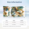 Construction Vehicles Theme Beach Towel Personalized Custom Name & Text Soft Quick Dry Beach Towel for Swimming Travel