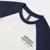 Adidas FW24 Tee LS Series Comfortable Soft Versatile Quick-Dry Long Sleeve T-Shirt Unisex Tops White Ink-Blue JZ2337