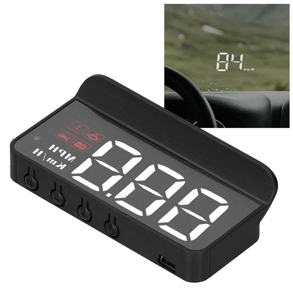 Obdii Hud, Car Speedometer, Obd2 Hud Windshield Projector Multifunction Gauge Alarm Fatigue Driving Reminder