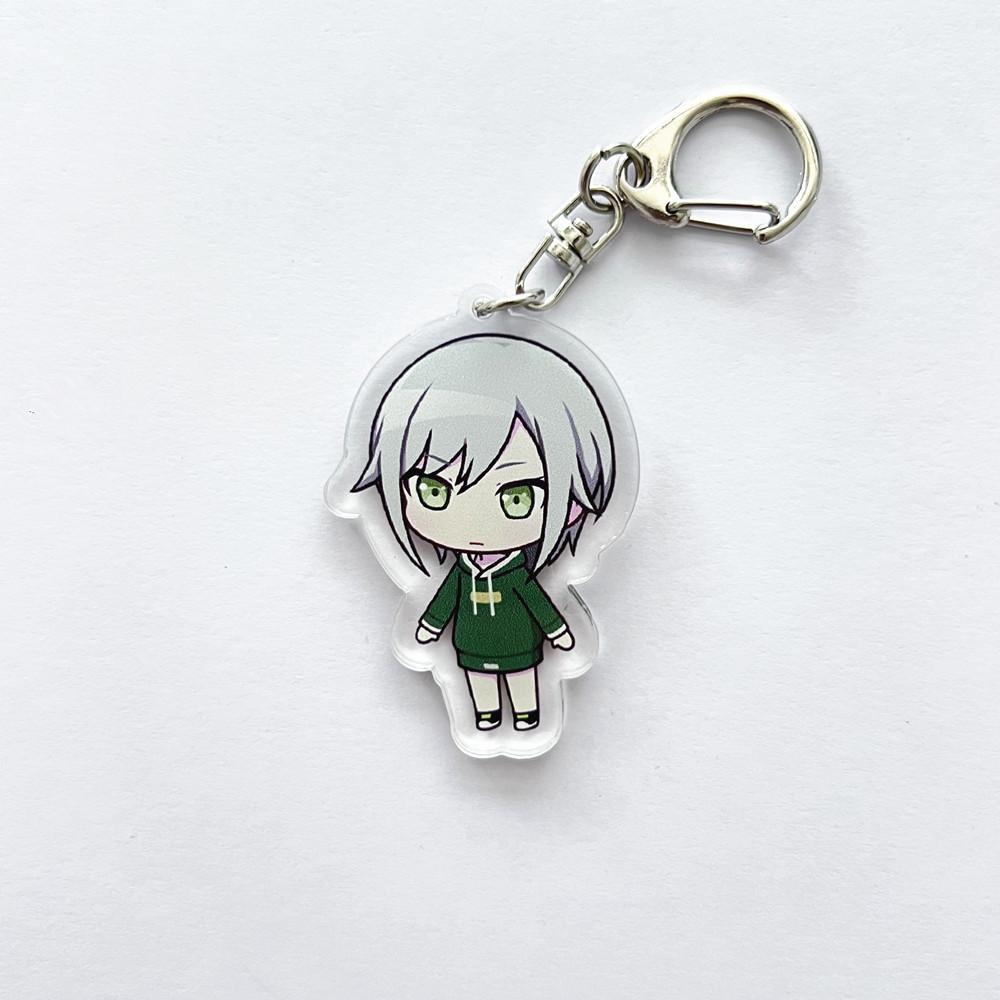 Anime PJSK Project Sekai Colorful Stage Character SD Cosplay Keychain Bag Pendant Acrylic Keyrings Key Chain Ornament Decoration