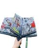 Korean Women's Transparent Automatic Folding Umbrella with Cute Cartoon Design