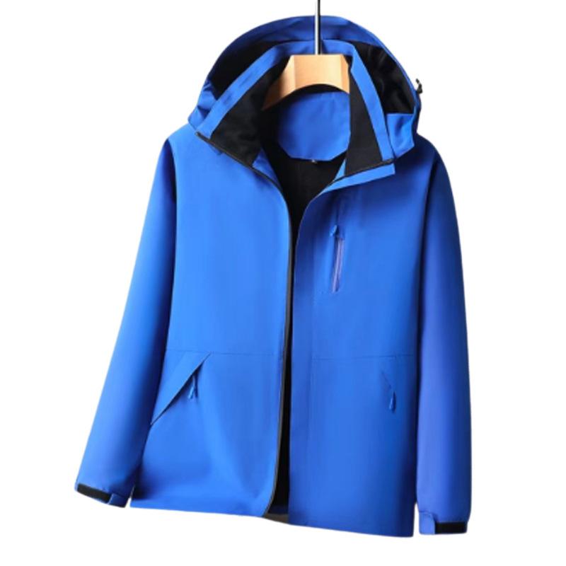 Spring and Autumn New Jacket Men's and Women's Same Windproof Removable Hat Collar Loose Casual Jacket Jacket
