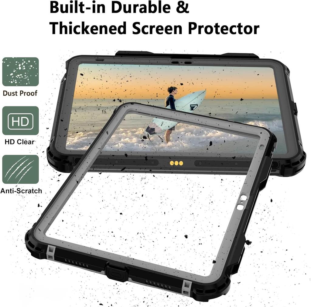 Heavy Duty Private Mold Waterproof Case IPad10th 10.9/iPad 11th A16 2025 11 Inch Built-in Pencil Holder Screen Protector 360 Fit