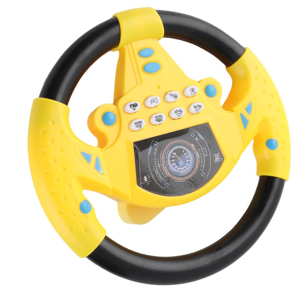 Baby Educational Copilot Steering Wheel Music Children Intelligent Toy (Pink Blue)