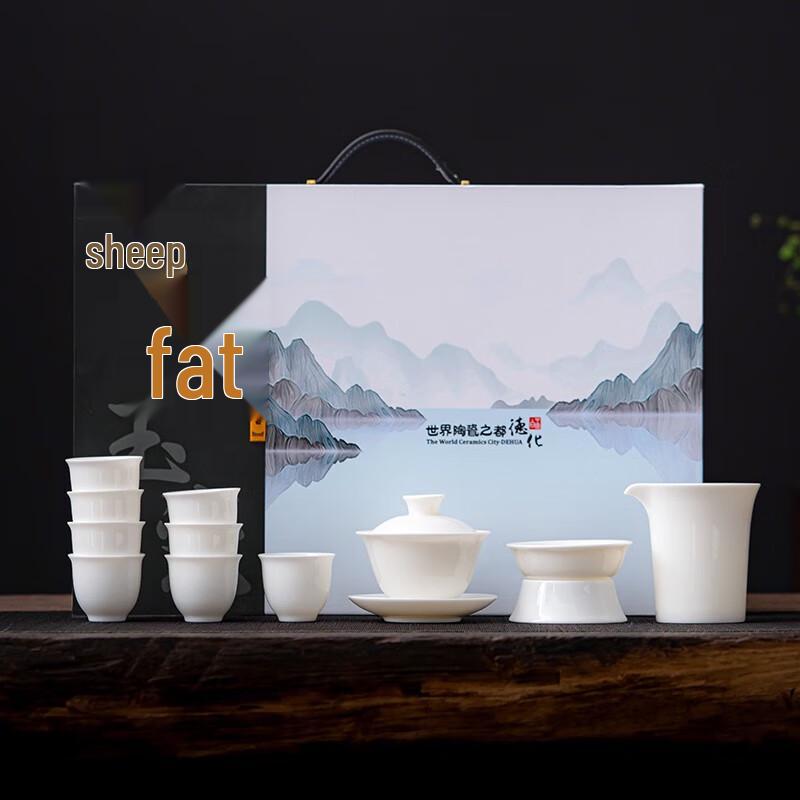 Su Shi Ceramic Sancai Gaiwan Tea Set