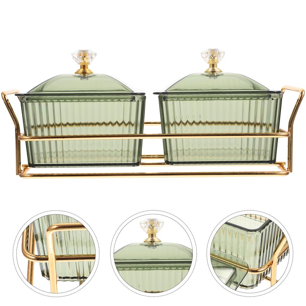 Snack Plate Compartment Plates Kitchen Fruit Dish Section Home Divided Food Serving Household Acrylic Dim Sum Tray