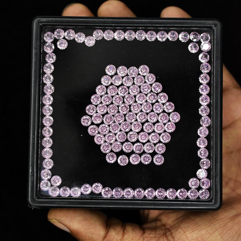 Natural Pink Sapphire Loose Gemstone 5x5 mm 12 pcs Lot Round Cut September Birthday Birthstone
