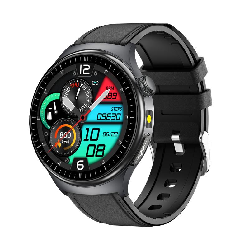 Men TK27 Smart Watch AMOLED ECG Health Monitoring Outdoors Flashlight Bluetooth Calling Sports Fitness Tracker Smartwatch