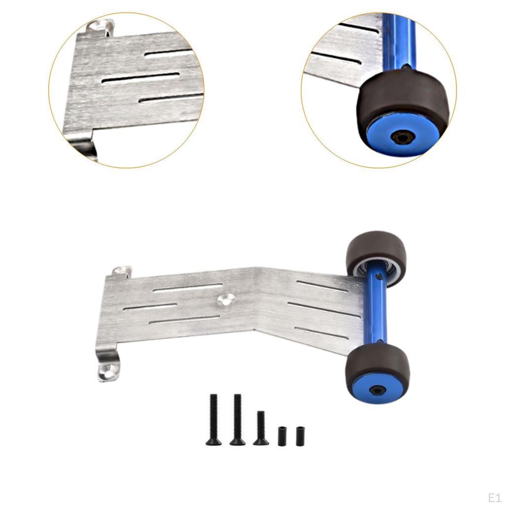 Metal Wheelie Bar Easy Installation Replaces 1/16 RC Car Heads for Mini 4x4