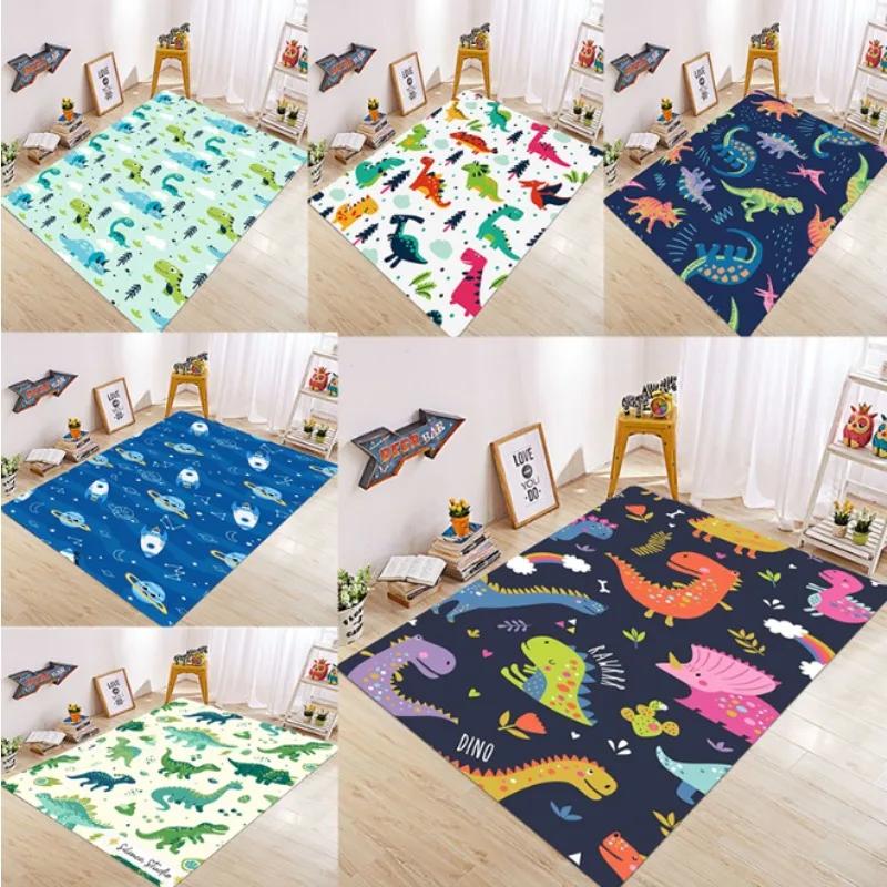 Cute Dinosaur Carpet Charizard Rug for Living Room Children Bedroom Floor Mat Sofa Doormat  Anti Slip Mat Home Decor Rugs