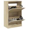 VidaXL Shoe Cabinet Sonoma Oak 60x34x96.5 Cm Engineered Wood 839947