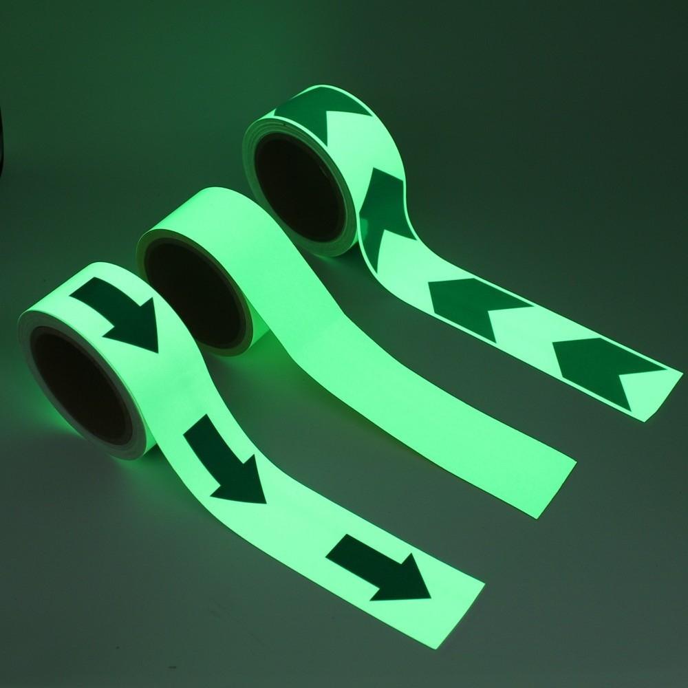 Waterproof Emergency Exit Luminous Tape Glow ln The Dark Fluorescent Warning Tape  Safety Pathways