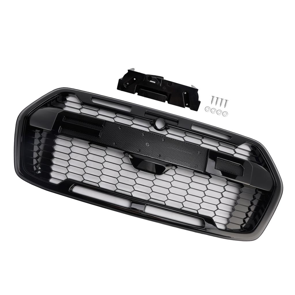 2019-2025 Ford Transit MK8 Raptor Style Grille Gloss Black Front Bumper Replacement Grill