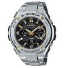 Relógio Digital Tough Solar de Aço Inoxidável com Garantia Masculino G-STEEL Multifunção GST-W110D-1A9JF (Importação oficial) Fabricante de 1 Ano