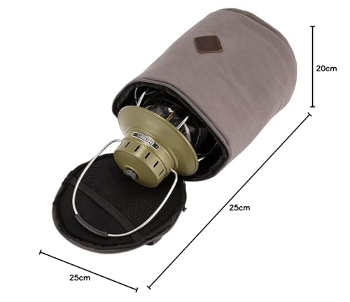 Barebones Living Padded Lantern Bag, Lantern Storage Bag LIV-285, Gray, for Railroad Lanterns and Forest Lanterns [Parallel Import]