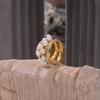 Simple Luxury Pearl & Zircon Titanium Ring with Japanese-Korean Style - Trendy and Versatile Design