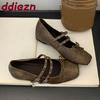 Fashion Fashion Shallow Ladies Mary Janes Shoes With Height Increasing Footwear Soft Female Butterfly-Knot Women Ballet Flats Shoes