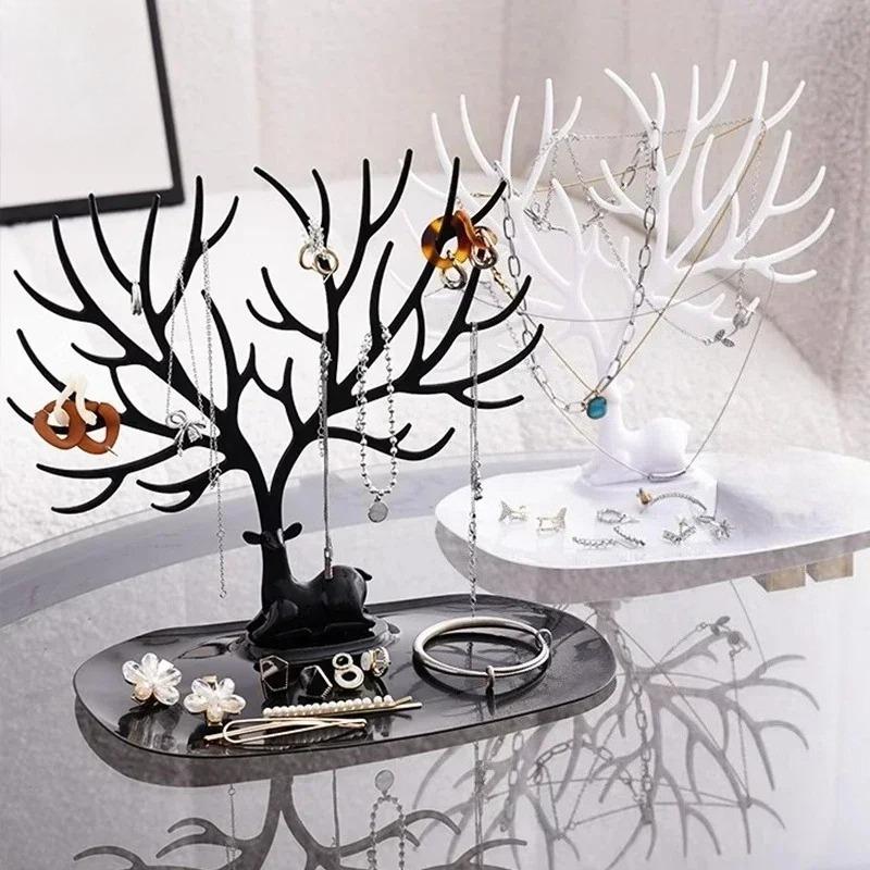 Antlers Makeup Organizer Creative Jewelry Display Stand Wall Shelf For Rings Earrings Necklace Bracelet Bathroom Repisas Home
