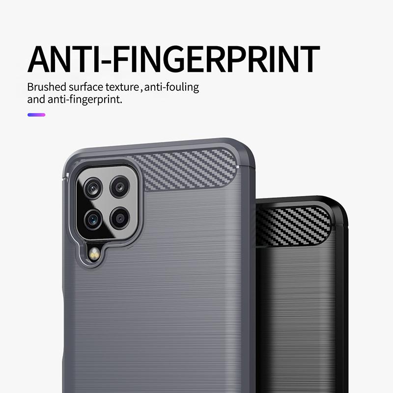 Pouzdro z uhlíkových vláken pro Samsung Galaxy A22 Nárazuvzdorný silikonový kryt pro Samsung Galaxy A22 4G Pouzdro pro Galaxy A22 5G A32 A52 A72