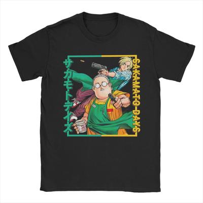 Funny Sakamoto Days Anime T-Shirt For Men Women Cotton Short Sleeve Round Neck Summer Top Tee