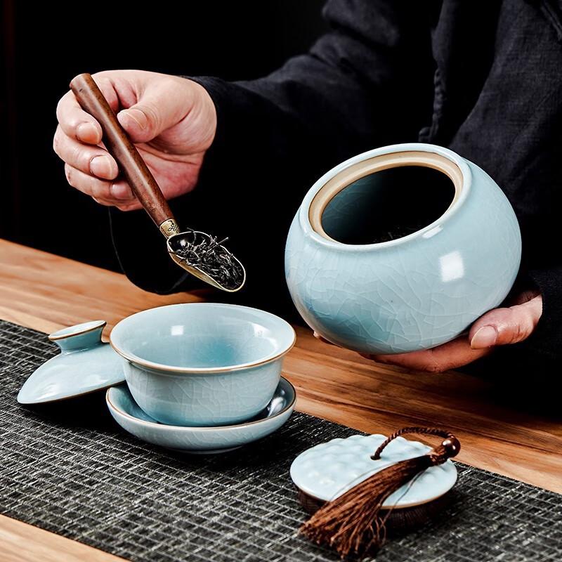 Weiyi Ru Kiln Ceramic Tea Set