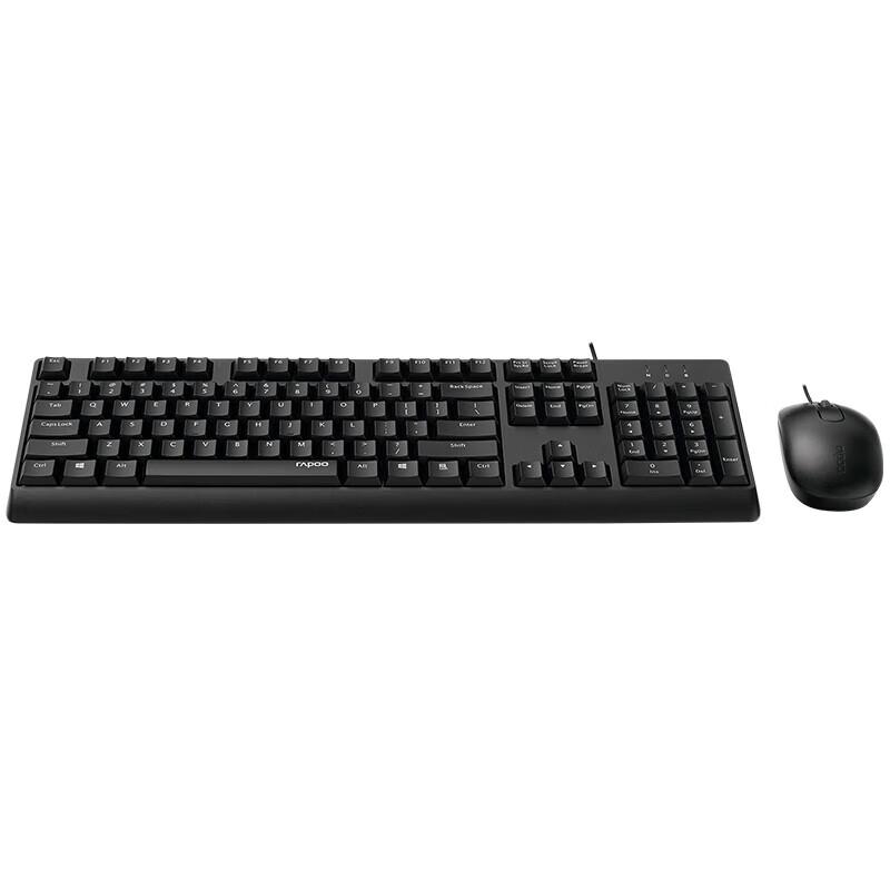 Rapoo NX1500 Wired Optical Office Keyboard and Mouse Set