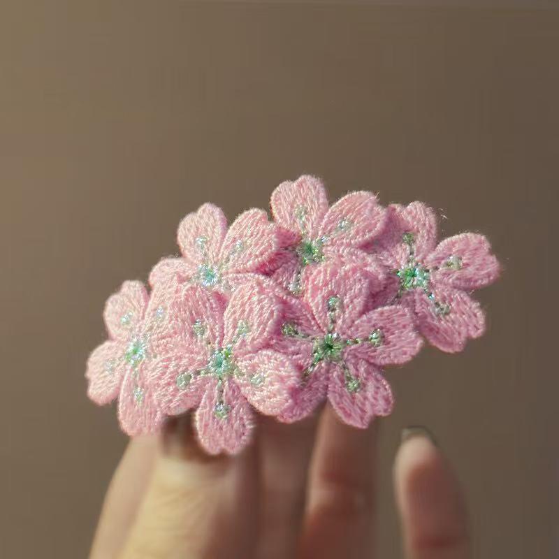 Fabric Irregular Flower Hairpin Fashion Sweet Early Spring Accessories BB Clip Small Fresh Bangs Side Clip Hair Accessories Women