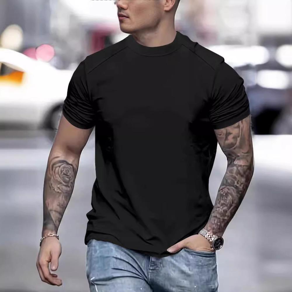Men's T-shirt Round Neck Casual Top