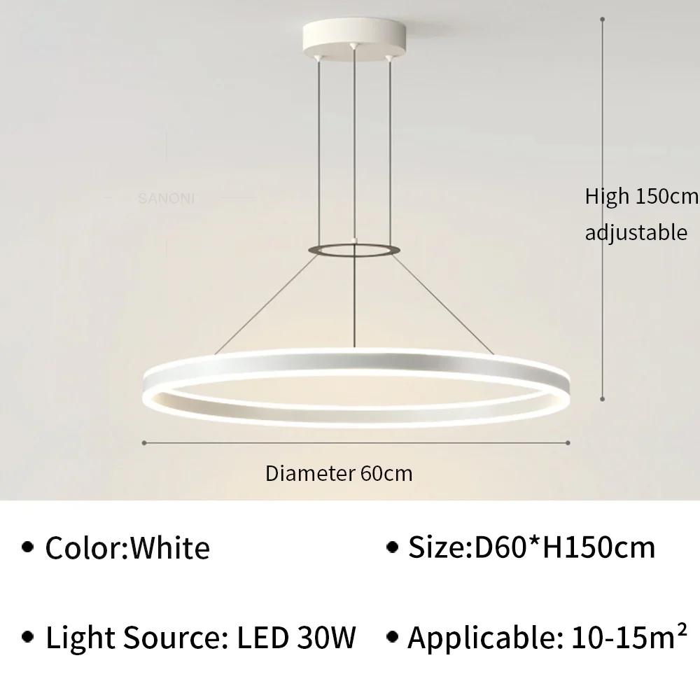 Lămpi Pendante LED Moderne Pentru Living, Sală de Mese, Hol, Dormitor, Lustră de Plafon, Corp de Iluminat pentru Decorarea Interioară a Casei