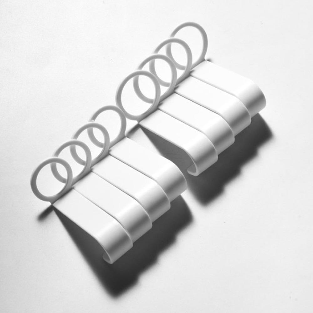 8 PCS No Drilling Required Bathroom Storage Hanger Multipurpose Organizer Hook Bathroom Kitchen