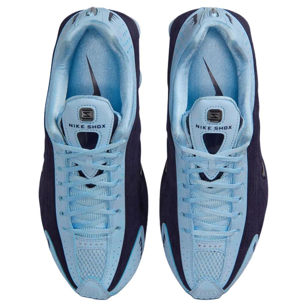 Nike Shox R4 Breathable Running Shoes Women's Blue Sneakers HQ7739-500