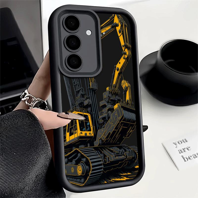 Phone Case for Samsung Galaxy A17 A16 A15 A14 A13 Excavating Machinery Cool A56 A36 A26 A55 A35 A25 A54 A34 A24 A53 A33 A23 A07