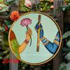 Vintage Vase Metal Tin Sign Hand Painted Wall Art Home Decor Bohemian Gift