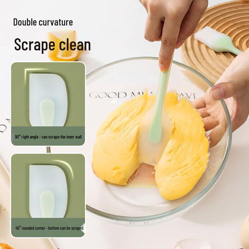 maxcook Silicone Oil Brush & Scraper Set