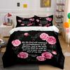 Romantic Floral Design for Inspiration kid's and adults' bedroom decor Exquisite three-piece bedding set gift