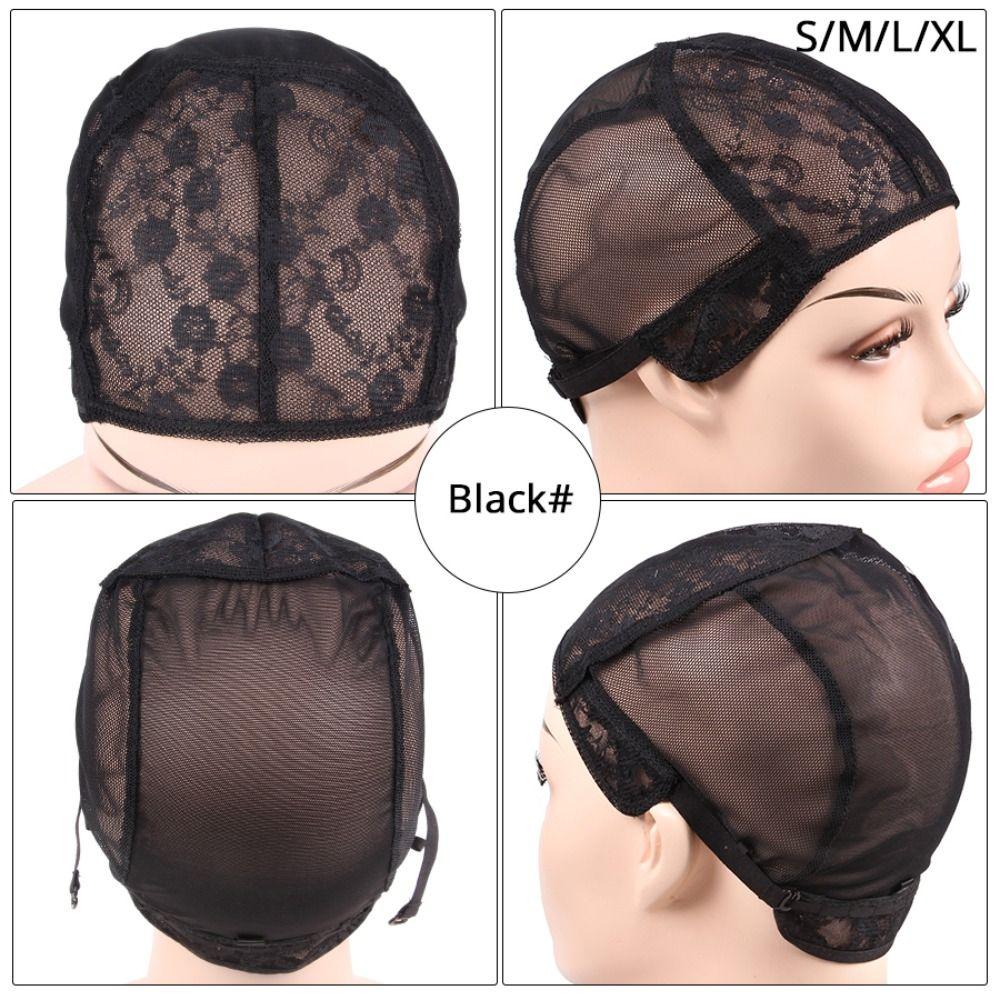 XL/L/M/S Filet à cheveux invisible 4 tailles Bonnet de perruque en dentelle Bonnet de perruque en maille respirante Femmes