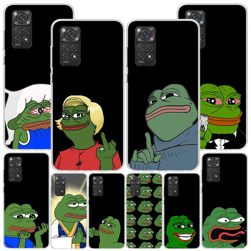 Cute Frogs Party Sad Pepe Phnoe Case for Phnoe Case for Xiaomi Redmi Note 15 14 14S 13 Pro Plus 12 12S 11S 11E 10S 10 11T 5G Uni
