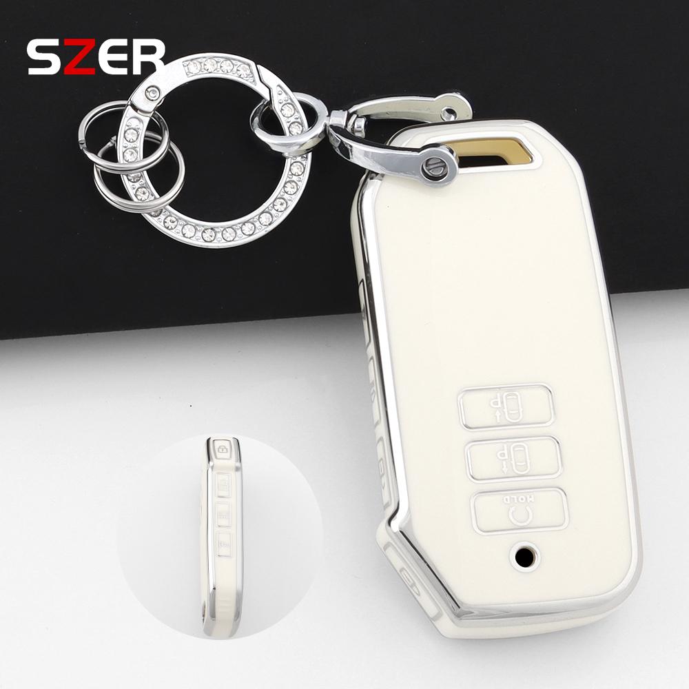 Tpu Car Key Case Cover For Kia Sorento Mq4    Ev6 K8 V6 For Kia Sportage  Remote Key Shell Protector Keychain