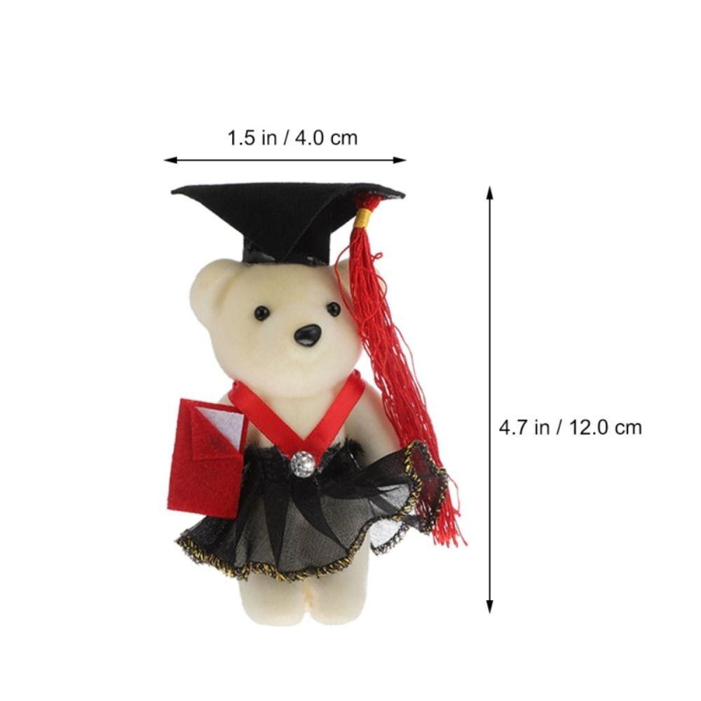 DIY Materials Bear Flower Bouquet Dr. Bear Stuffed Plush Doll New Doctor Bear Doll  Graduation