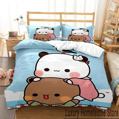 3D-Druck Bubu Dudu Cartoon Bär Panda Bettwäsche Set Jungen Mädchen Twin Queen King Size Bettbezug Kissenbezug Bett Jungen Erwachsene
