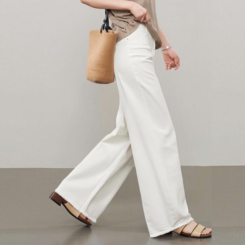 

Tatu Raw Hem Loose High Waist Wide Leg Jeans L