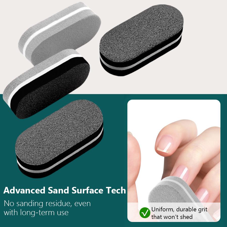 10/20Pcs Mini Nail Buffer Block Sponge Files, Double Color Buffing Sanding File Pedicure Manicure Tool Acrylic Gel Salon Supplies Accessories
