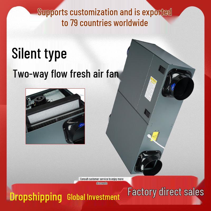 Silent Fresh Air System: Commercial Bidirectional Flow Ventilation Unit
