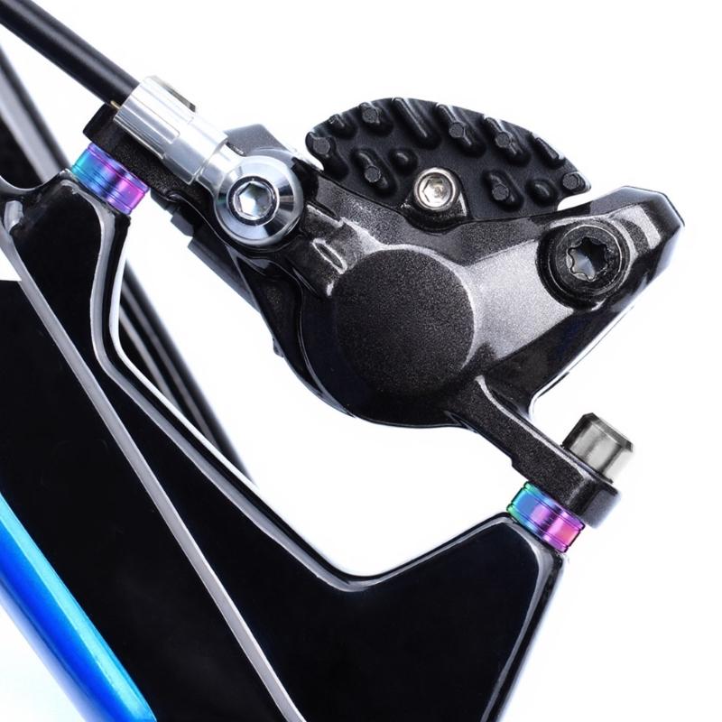 2Pcs Light Weight Metal Alloys Disc Brake Spacer With 6mm Thread Brake Calipers Mount Spacer Easy To Installation